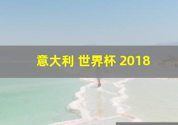 意大利 世界杯 2018